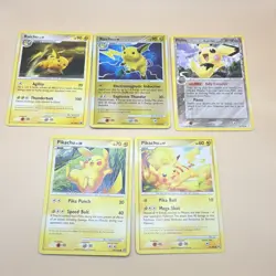Pokemon DP Raichu 47/130, Pichu 40/130, Pikachu Lot 5 Cards Regular Holo English - Image 1