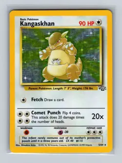 Pokemon TCG Kangaskhan 5/64 Jungle Unlimited Holo *MP* Moderately Played - Image 1