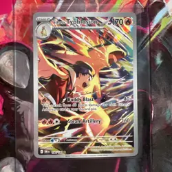 Pokemon TCG Ethan's Typhlosion Destined Rivals Illustration 190/182 - Image 3