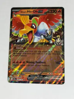 Pokemon TCG Destined Rivals Ethan's Ho-Oh EX 039/182 Near Mint - Image 1