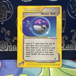 Pokemon Master Ball Uncommon Normal Expedition 143/165 NM - Image 1
