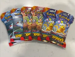 Pokemon TCG: Surging Sparks Sleeved Booster Pack (6 Pack) Factory Sealed - Image 2