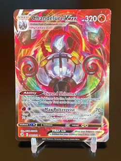 Pokemon Chandelure VMAX 040/264 Fusion Strike Full Art Ultra Rare Holo NM/LP - Image 1