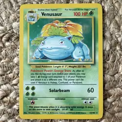 Pokemon TCG Venusaur 15/102 Base Set 1999 English - Vintage - Image 3