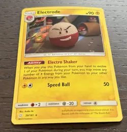 Electrode 39/181 SM Team Up Holographic Rare Pokemon TCG 2019 VLP - Image 1