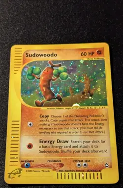 Pokemon AQUAPOLIS - #H24/H32 Sudowoodo - Holo - ENG - SWIRL - Lightly Played+ - Image 4