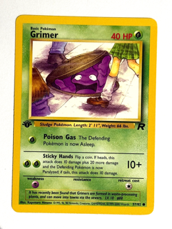 Pokemon TCG Grimer 57/82 1st Edition Common Team Rocket WOTC - Image 1