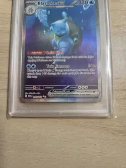 2023 POKEMON MEW EN-151 SPECIAL ILLUSTRATION RARE #200 BLASTOISE EX PSA 8 - Image 3