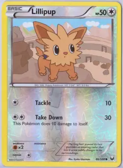 Lillipup - 86/108 - Reverse Holo - Black & White 5: Dark Explorers - Pokemon - Image 1