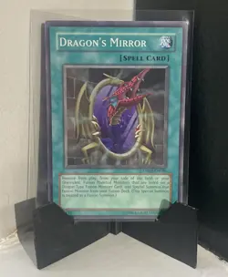 Yugioh Dragon’s Mirror DR04-EN040 Super Rare LP Unlimited edition. - Image 1