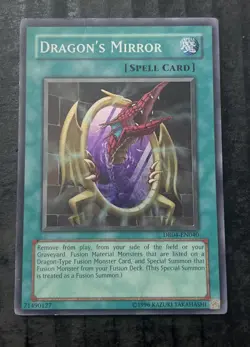 Yugioh Dragon’s Mirror DR04-EN040 Super Rare LP Unlimited edition. - Image 2