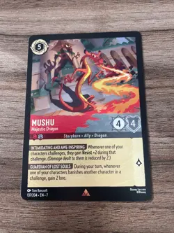 Mushu Majestic Dragon 137/204 Rare NON-FOIL Disney Lorcana - Archazia's Island - Image 1