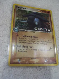 Pokemon TCG Donphan EX Deoxys 30/107 Reverse Holo Uncommon 80HP Card 2005 - Image 1