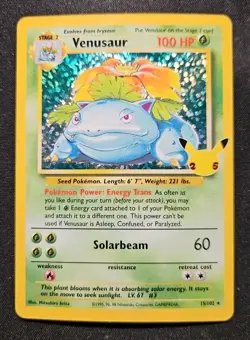 Pokemon TCG Celebrations Venusaur Holo Rare Card #15/102 Classic Collection - Image 1