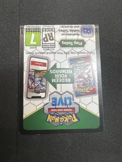 Double Error Miscut & crimped Code Card! Pokemon Tcg Unused Double Error Card! - Image 2