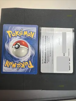 Double Error Miscut & crimped Code Card! Pokemon Tcg Unused Double Error Card! - Image 3