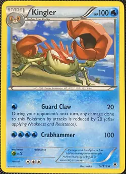 Kingler 14/119 XY - Phantom Forces Regular - Pokemon Card - Image 1
