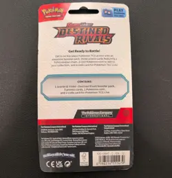 Pokemon TCG: Destined Rivals Blister Pack and Promo Coin Cards Collectors SEALED - Image 2