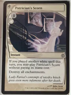 Patrician's Scorn - Future Sight - Magic the Gathering MTG Nice! - Image 1