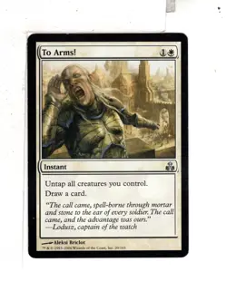 MTG SkeenAB To Arms! from Guildpact. LP. - Image 1