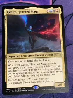 C1929 MAGIC GATHERING MTG SECRET LAIR CECILY HAUNTED MAGE RARE NM 003 - Image 1