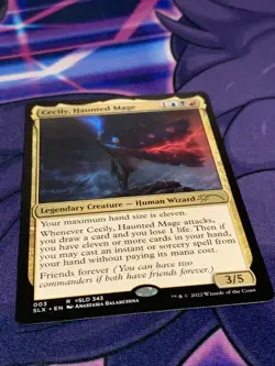 C1929 MAGIC GATHERING MTG SECRET LAIR CECILY HAUNTED MAGE RARE NM 003 - Image 2