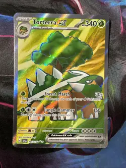 Pokemon TCG Torterra EX Full Art Ultra Rare Holo Card SV05: Temporal Forces - Image 1