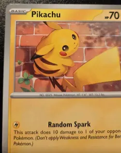 Pikachu 051/162 Common Scarlet & Violet: Temporal Forces Pokemon TCG - Image 2