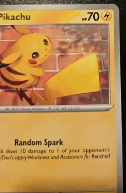 Pikachu 051/162 Common Scarlet & Violet: Temporal Forces Pokemon TCG - Image 3