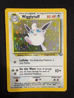 Pokemon Wigglytuff Jungle 16/64 Holo 1999 WOTC TCG Card - MP - Image 1