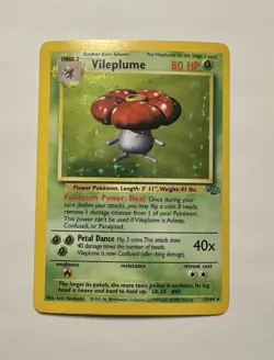 1999 Pokemon Vileplume Holo Rare Jungle 15/64 - Image 1