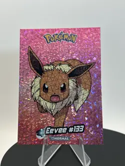 2025 POKEMON STAINED GLASS Crystal Card #133 EEVEE Kanto Peru Foil - Image 1