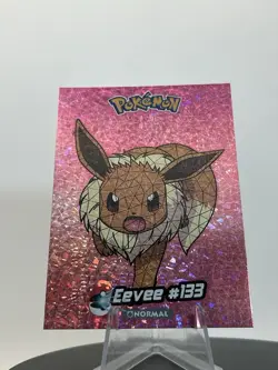 2025 POKEMON STAINED GLASS Crystal Card #133 EEVEE Kanto Peru Foil - Image 4
