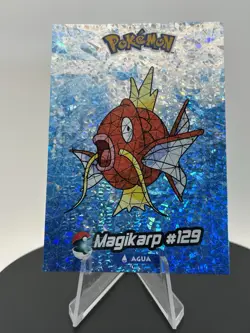 2025 POKEMON STAINED GLASS Crystal Card #129 MAGIKARP Kanto Peru Foil - Image 3