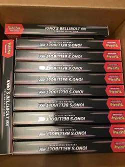 Pokemon TCG Ionos Bellibolt Ex Premium Collection Box - Journey Together 12x Lot - Image 3