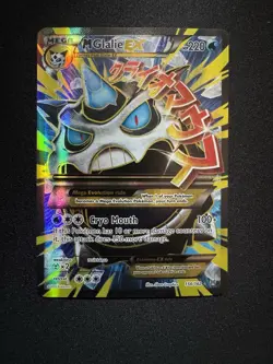 Pokemon M Glalie EX Full Art Ultra Rare Holo 156/162 Breakthrough Mega 220HP - Image 1