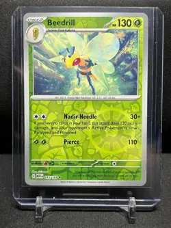 Beedrill 015/165 Reverse Holo Rare Pokemon 2023 Scarlet & Violet 151 NM - Image 1