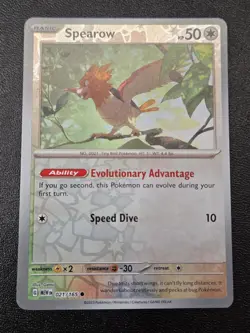 Pokemon TCG - Spearow Common SV: Scarlet & Violet 151 021/165 NM - Image 1