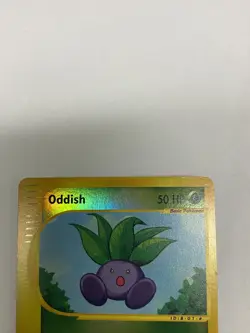 2002 Oddish Reverse Holo LP/MP 122/165 Expedition Pokemon e-Series Vintage 🫜 - Image 2