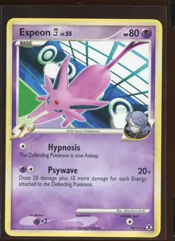 Espeon E4 Non-Holo Rare 18/111 NM- Platinum Rising Rivals Pokemon - Image 1