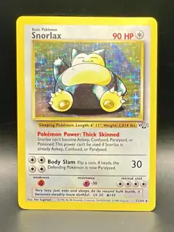 Snorlax 11/64 Jungle Set Unlimited (1999) Holo Rare Vintage WOTC Pokemon TCG - Image 5