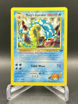 Misty's Gyarados 13/132 Gym Challenge (2000) Holo Rare Vintage WOTC Pokemon TCG - Image 1