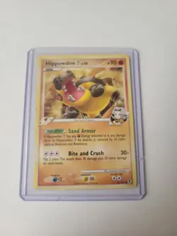 Pokemon Card Hippowdon 42/111 Platinum Series Rising Rivals - Image 1