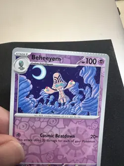 Crimp Error Pokemon TCG Reverse Holo Beheeyem Card #74/162 - Image 2