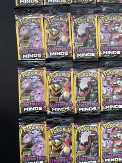 Lot of 32 Pokemon Sun & Moon Unified Minds 3 Card Booster Packs - Image 4