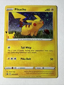 Pikachu - (General Mills) SWSH039 Miscellaneous Cards Products Holo Pokemon TCG - Image 1