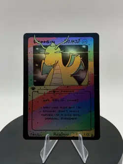 Pokederp Holo BREAKOUT 1st Edition Droogin Dragonite Custom Derpy Card - Image 2