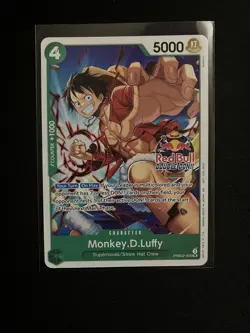 Red Bull X One Piece Card Game Double Don!! Monkey D Luffy Promo + Foil Don Set - Image 2