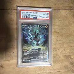 Zekrom ex PSA 10 English Pokemon Card 166/086 SIR 2025 Black Bolt - Image 1