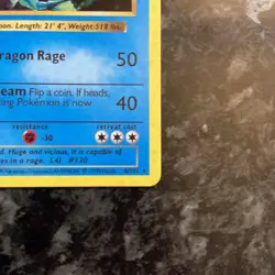 Gyarados Pokemon Card 1st edition TCG Shiny Holo Base Set 006/102 Collection - Image 1